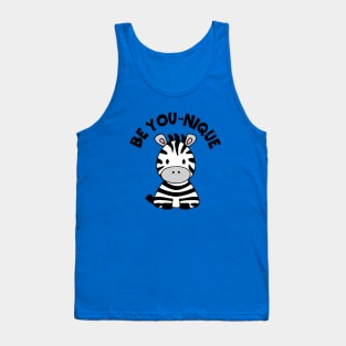 Be You-nique - Kawaii Cute Zebra Tank Top